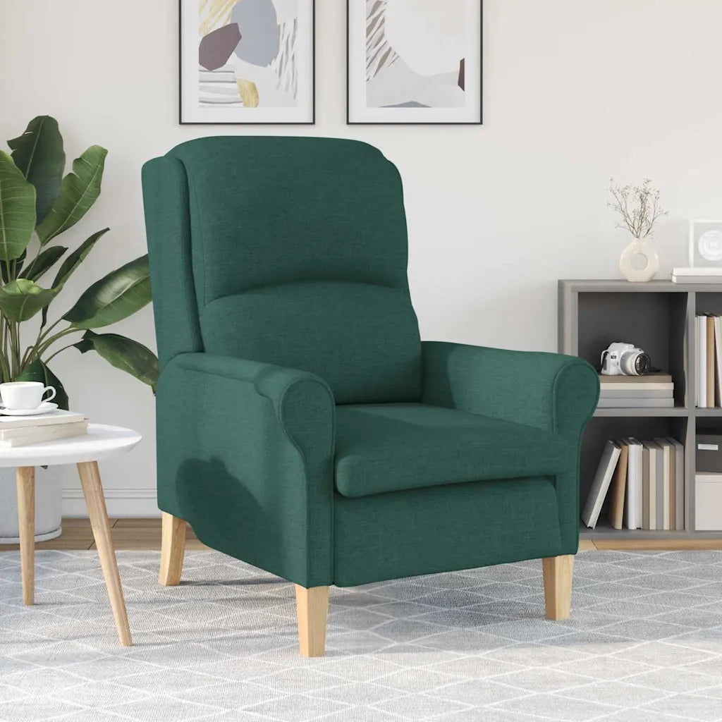 Poltrona | Sedia Relax Verde scuro Tessuto