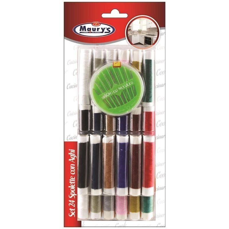 MAURY'S KIT CUCITO CON AGHI E SPOLETTE