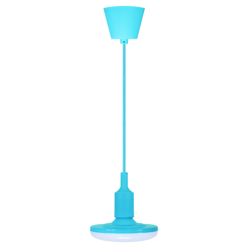 Lampada sospensione KIKI blu E27 LED 10W inclusa Polux