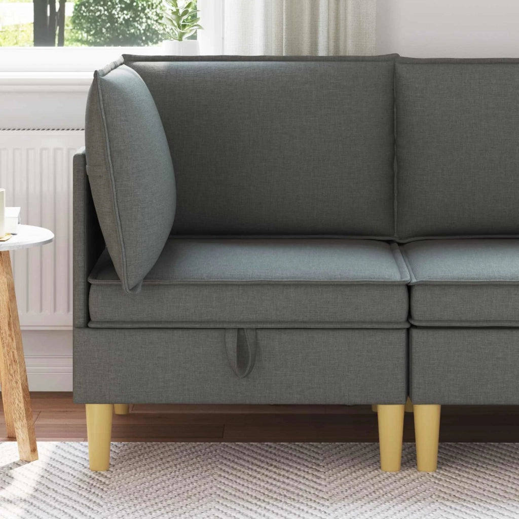 Pouf contenitore Grigio scuro 42027067