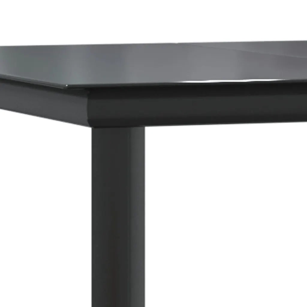 Set da Pranzo da Giardino 9 pz con Cuscini in Polyrattan Grigio