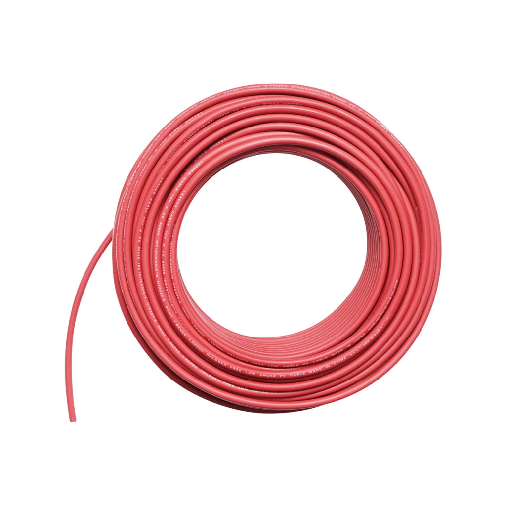 Cavo per pannello solare 4mmx50m rosso, connettori MC4 1,5KV, H1Z2Z2-K Breckner Germany