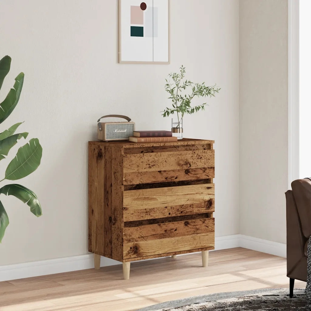 Credenza Legno Vecchio 60x35x70 cm in Legno Multistrato 856480