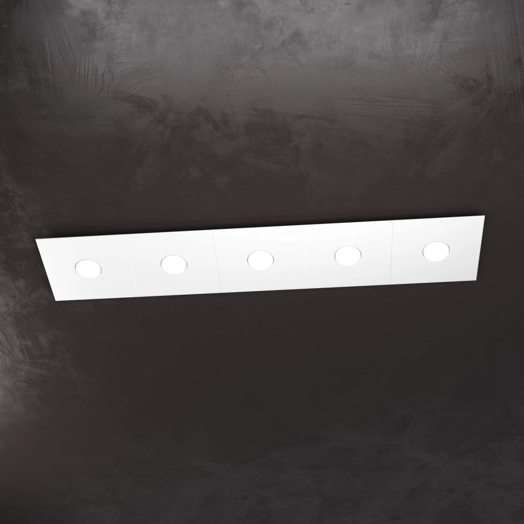 ECCENTRIC APPLIQUE-PLAFONIERA 5 LUCI BIANCO 1156-5L-BI