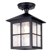 Plafoniera esterna Winchester Elstead E27 nera 28cm