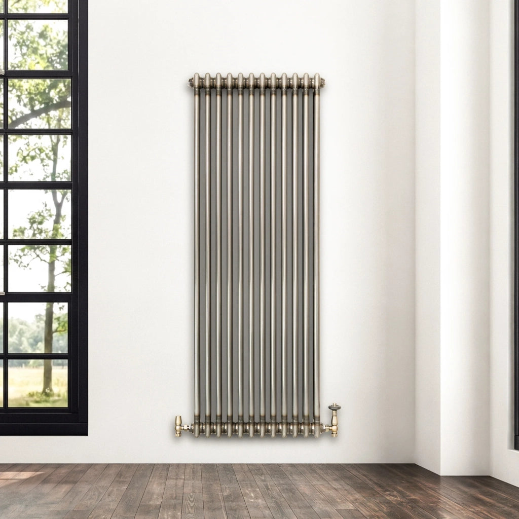 Radiatore 2 Colonne Verticale Metallo Grezzo 1500 x 560 mm TRV