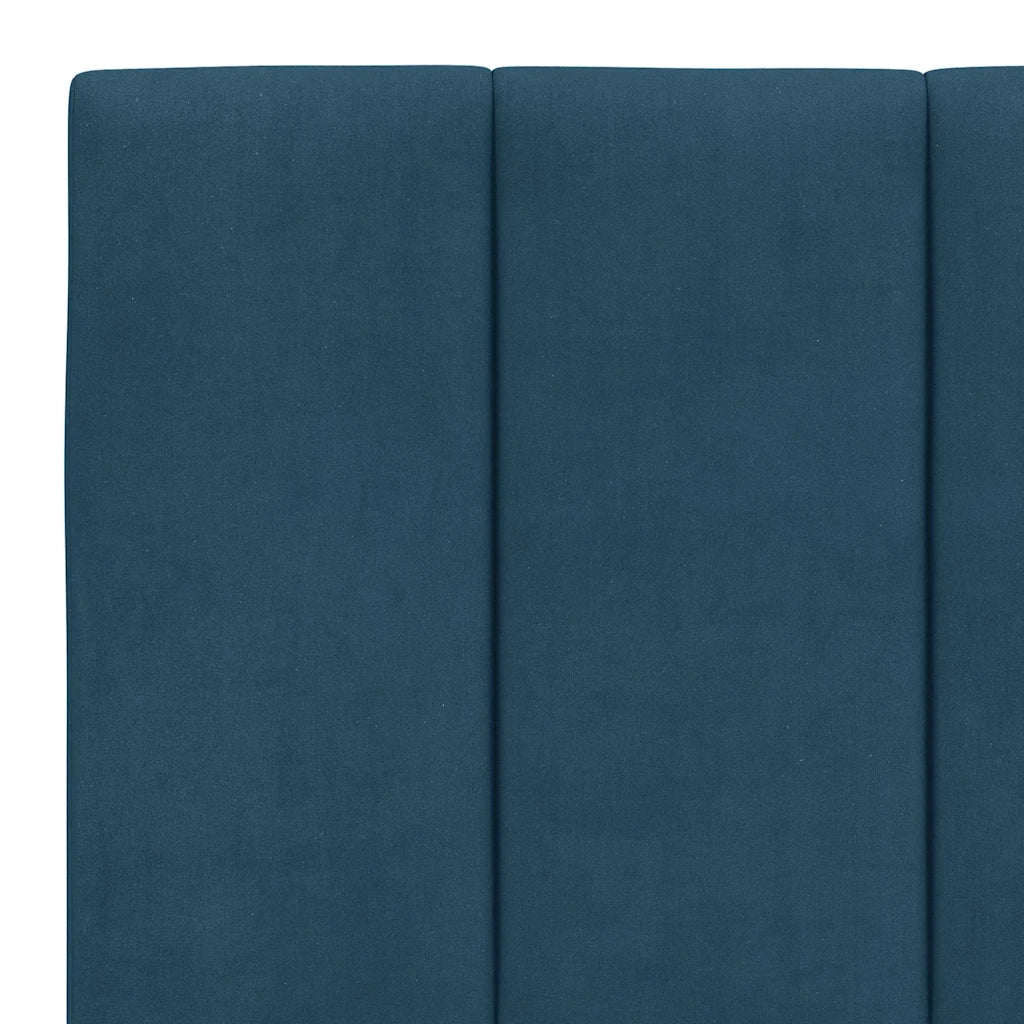Cuscino Testiera Hanko Blu 160 cm in Velluto 374679