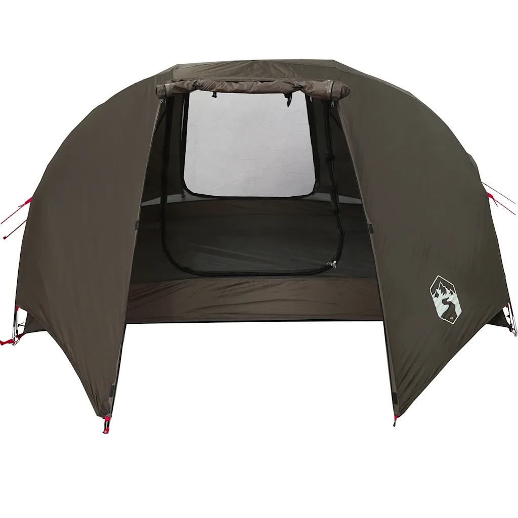 Tenda da Pesca per 5 Persone Marrone Impermeabile