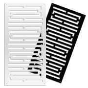 INTRICO - Pannello in PVC traforato - Parasole Misura: 47x94 cm, Colore: bianco