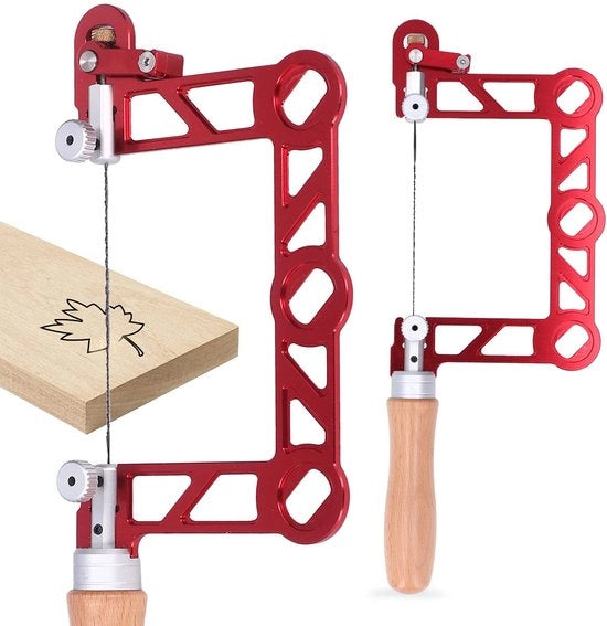 Tagliente a V per juwelier - Manuale per legno - Tagliente in alluminio duraturo - Manico ergonomico - Lame in acciaio leggero - Per gioielli e DIY