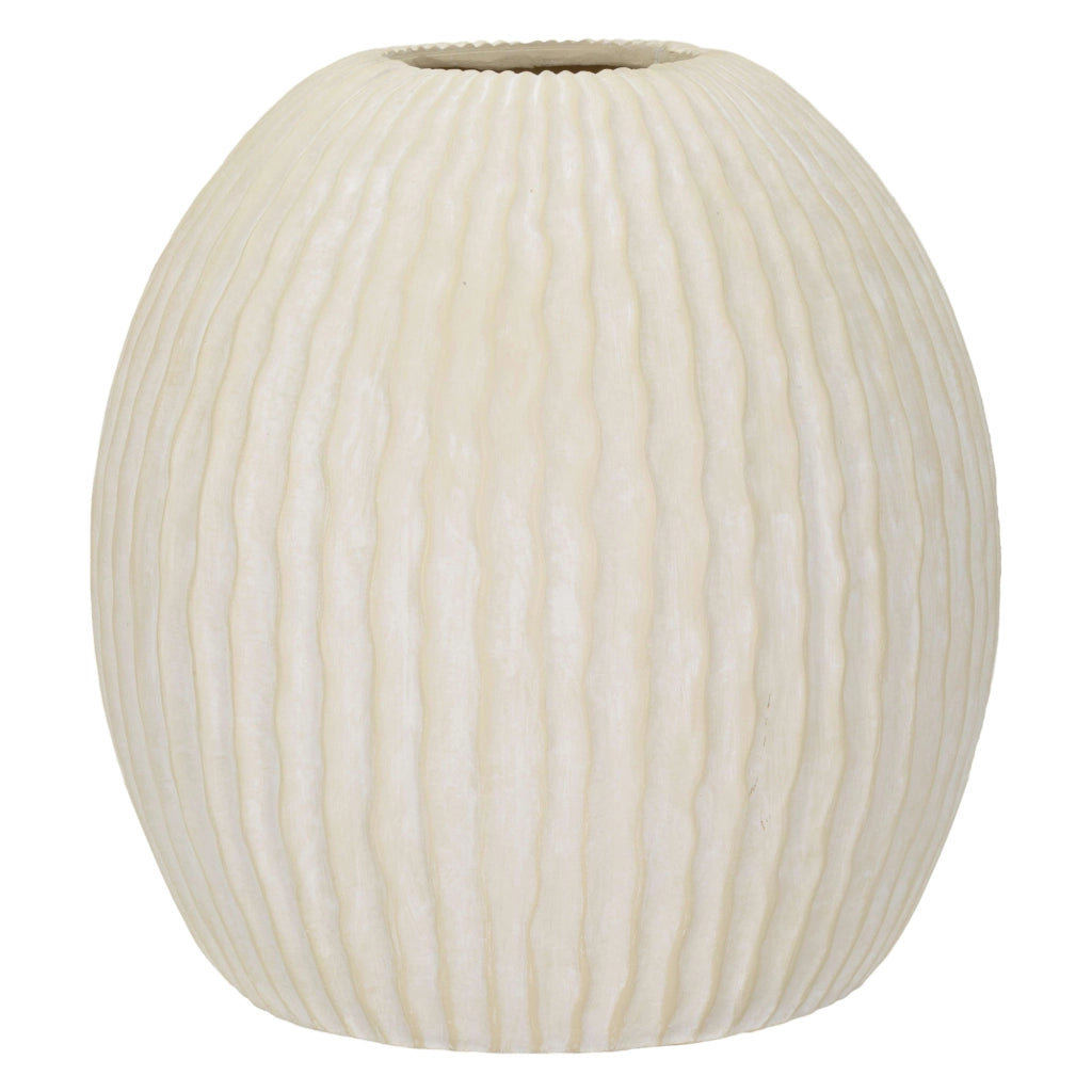 Galo, Vaso Texture Irregolare, Bianco Crema