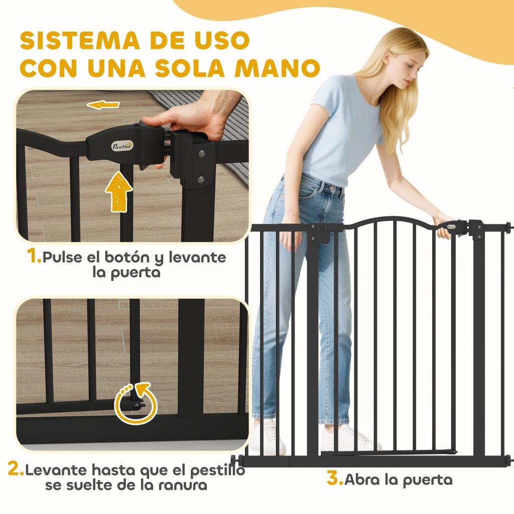 Barriera di Sicurezza per Cani ¨C Minimal ¨C Nero 74-94 cm