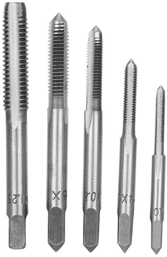 Set di viti a stella in acciaio - 5 pezzi - M3/M4/M5/M6/M8 - trapano a vite - resistente alla ruggine - alta durezza - chiave a vite a stella