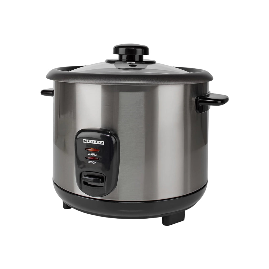 Cuociriso Elettrico 1L con Cestello Vapore Compatto e Mantenimento Caldo Argento MELISSA