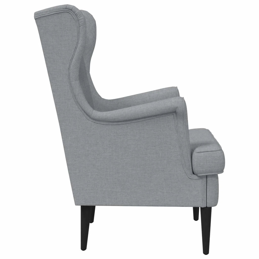 Poltrona | Sedia Relax Grigio Chiaro Tessuto