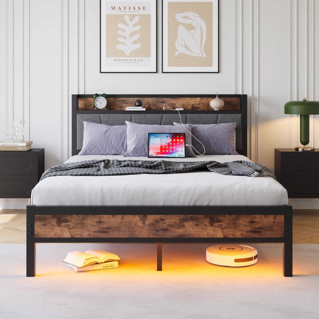 Letto intelligente - Xylo - 120x200 cm LED USB