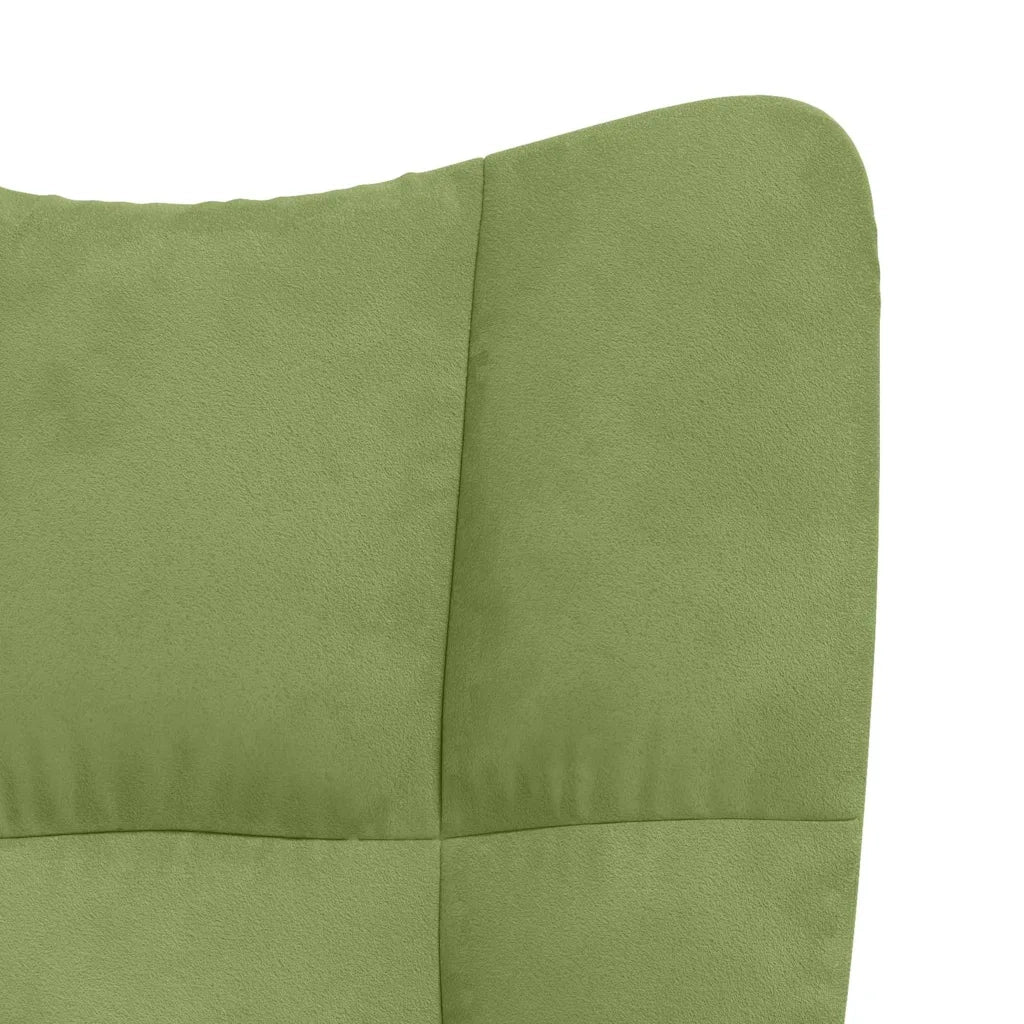 Poltrona | Sedia Relax Verde Chiaro in Velluto