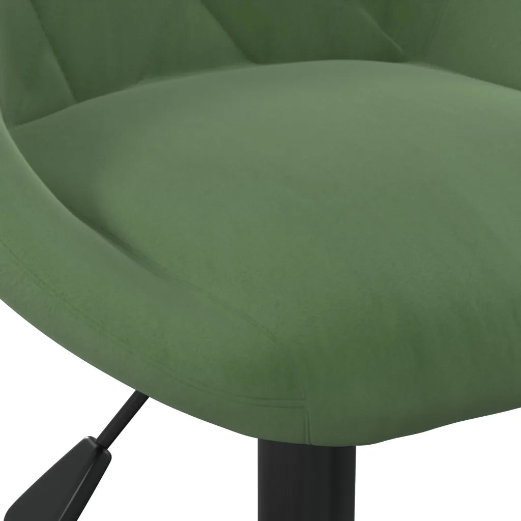 Sedia da Ufficio | Sedia da Gaming Verde Scuro in Velluto