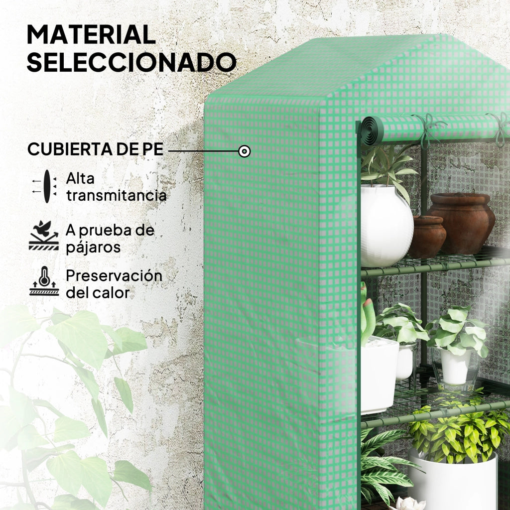Serra Giardino 3 Livelli ¨C Minimal ¨C Verde 69x49x125 cm