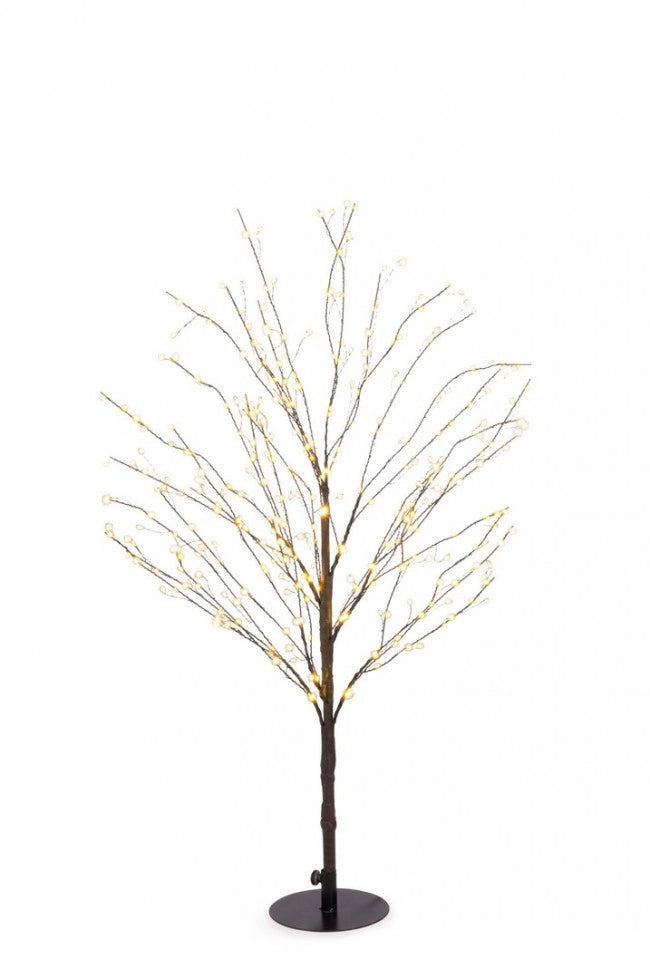 Albero di Natale bunch marrone 360 microLED classico H90