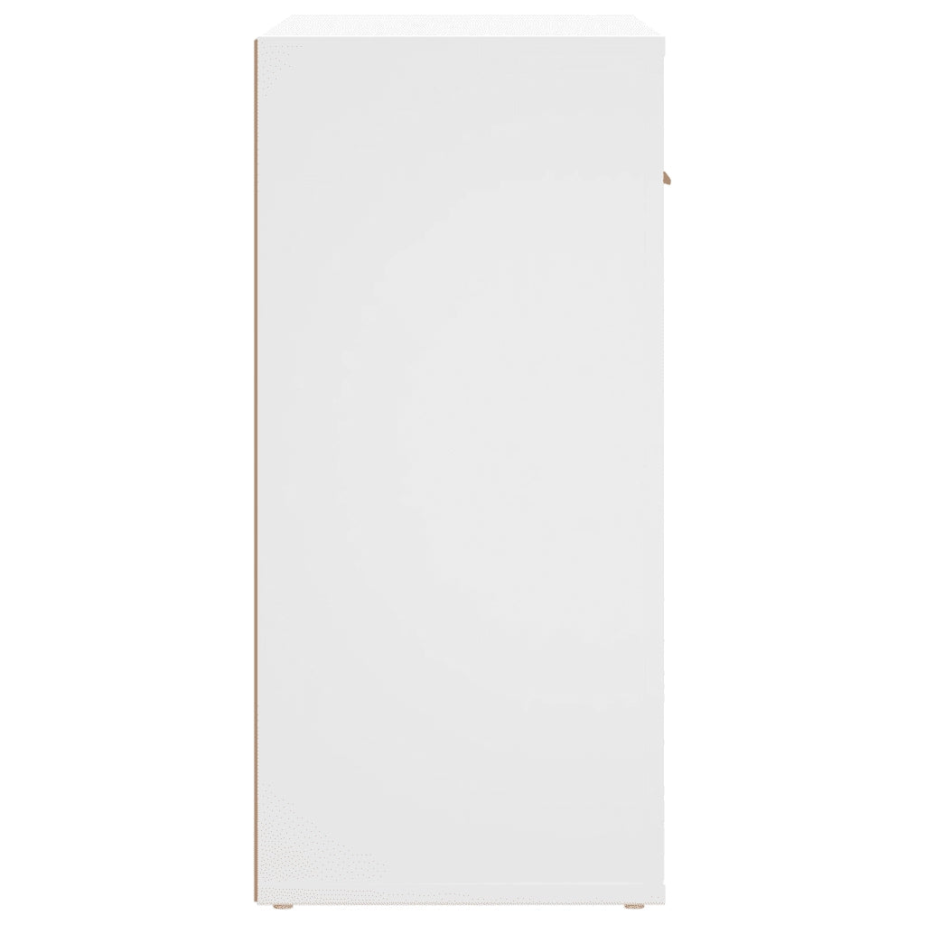Credenza Bianca 80x33x70 cm in Legno Multistrato 816568