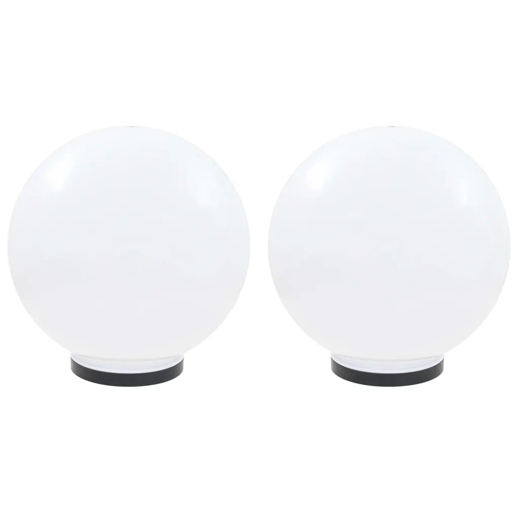 Set Lampade a LED Sferiche 2 pz 40 cm in PMMA 50657