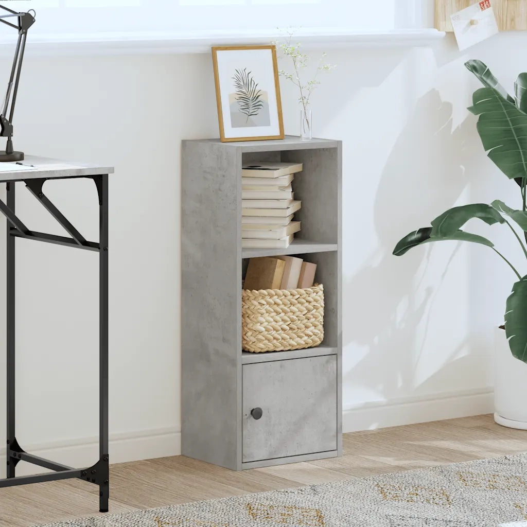 Libreria Grigio Cemento 31x24x77 cm in Legno Multistrato 860331