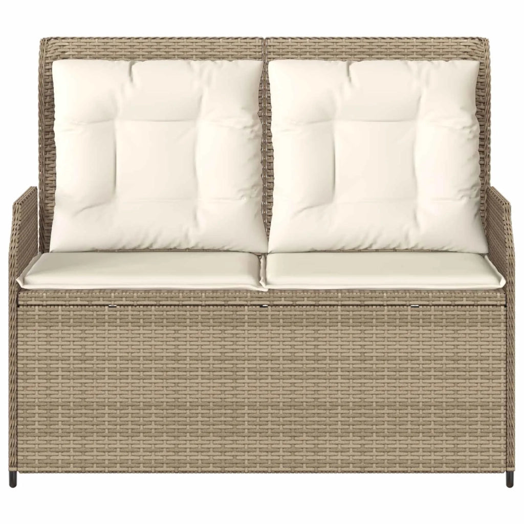 Panchina da giardino Beige polyrattan 3394462