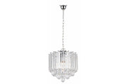 Lampada a sospensione Utah glamour cristalli cromo E27