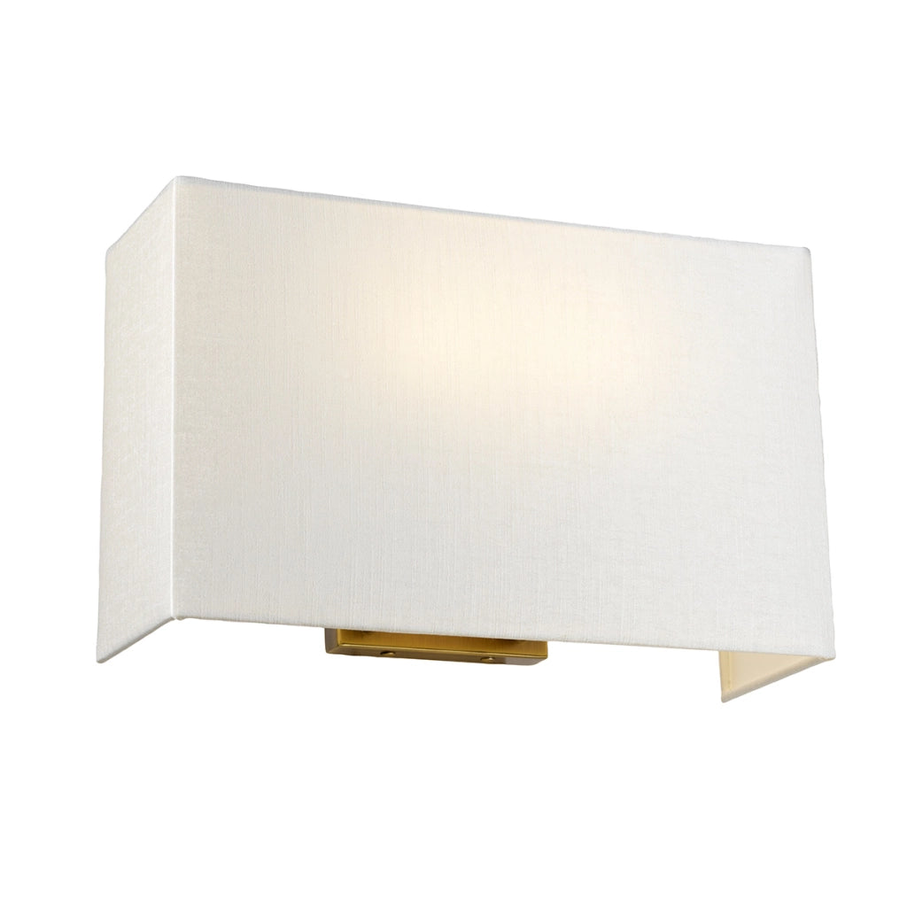 Applique Riley ottone anticato/crema 37cm 2xE27 60W