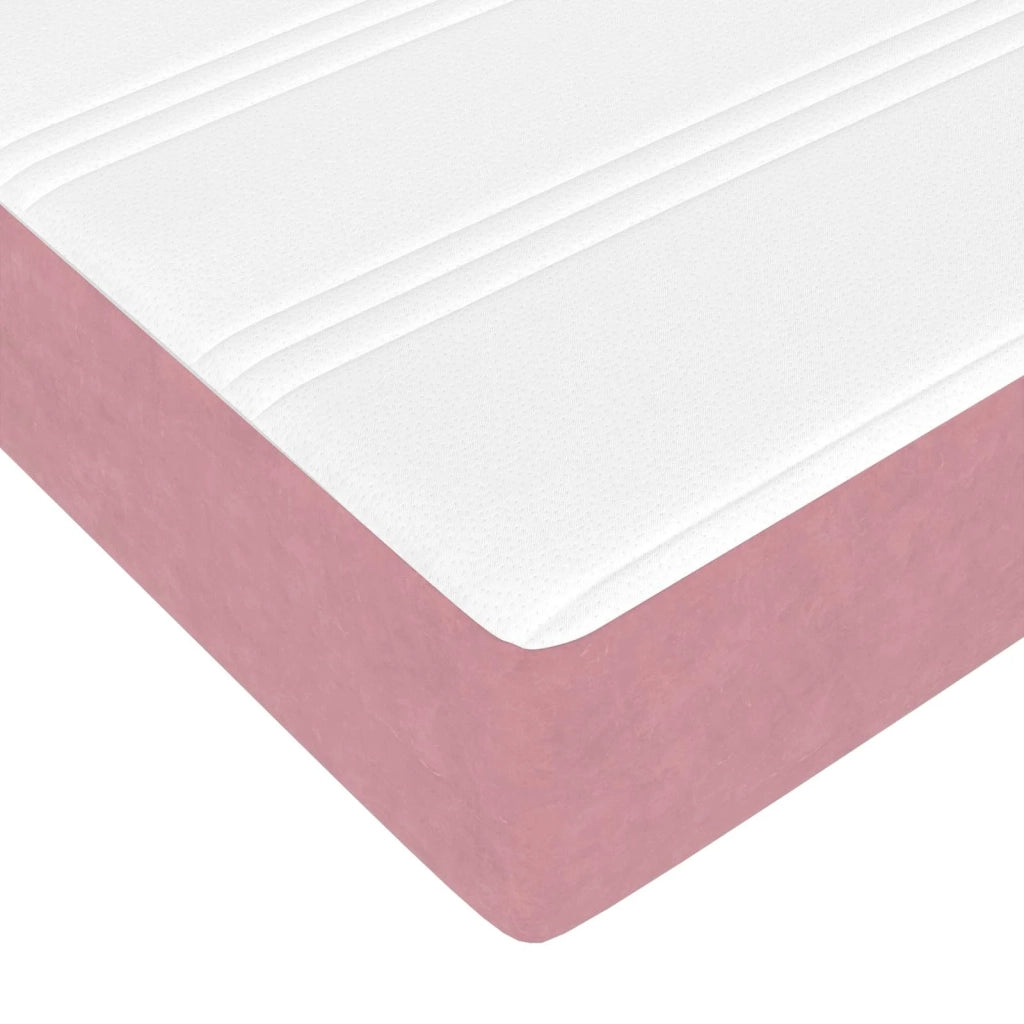Struttura letto con materasso 2 pcs Rosa Velluto 3399545