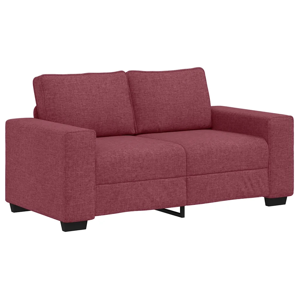 Divano a 2 Posti-Sofa 2 Posti Rosso Vino 120 cm in Tessuto 420159