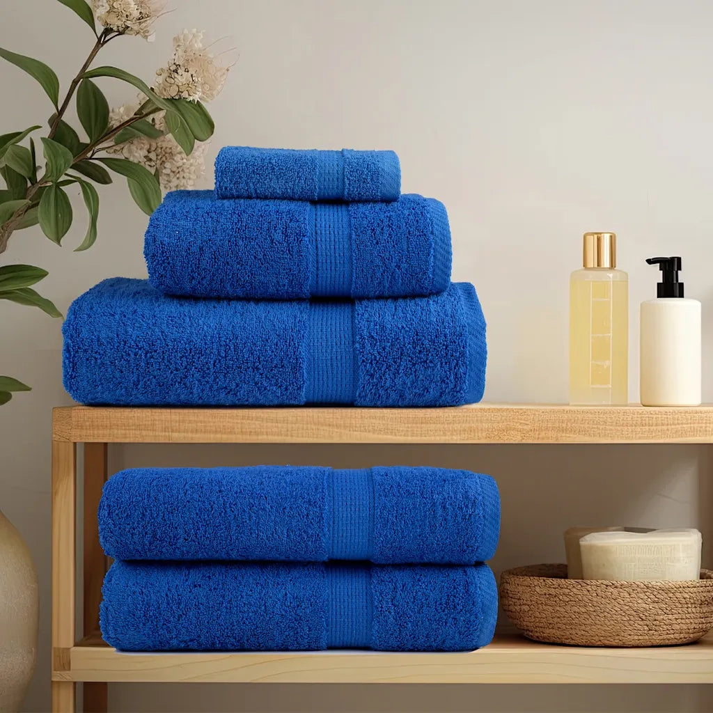 Asciugamani da doccia FROGN 4 pezzi Blu 70x140 cm 360 g/m2
