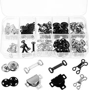 Haken per cucire 100 pezzi - Chiusure/occhielli - Viti a pressione - Chiusure per gioielli - Cucire - Materiale plastico/ferro