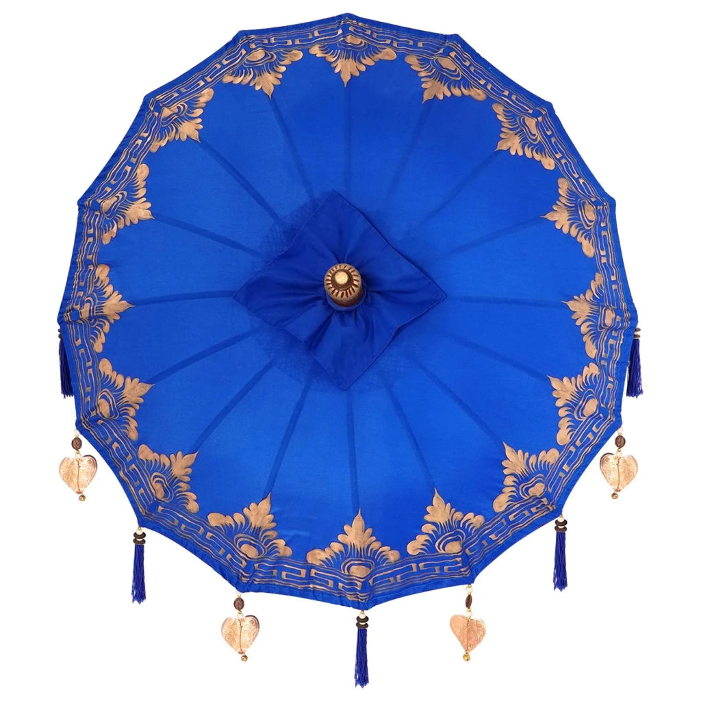 Ombrello balinese con base Blu 95 x 95 x 260 cm 3356910