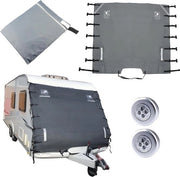 Protezione universale per caravan con illuminazione a LED e strisce riflettenti