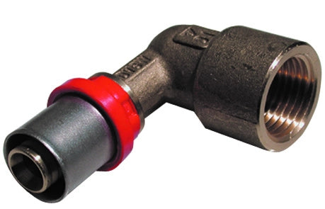 RACCORDO PRESS CURVO FEMMINA PER MULTISTRATO- 1/2 x 16 -CONF- FAIDF- pezzi 1