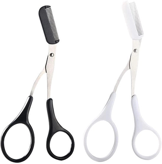 Kit di trimmer ciglia sopracciliere - Trimmer ciglia sopracciliere con lama - Trimmer ciglia sopracciliere con lama a lama - Fatta di acciaio inossidabile - 12,5 cm - 2 pezzi