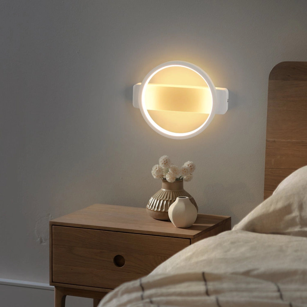 ZMH Applique moderna LED 1ER 7W per interni Bianca