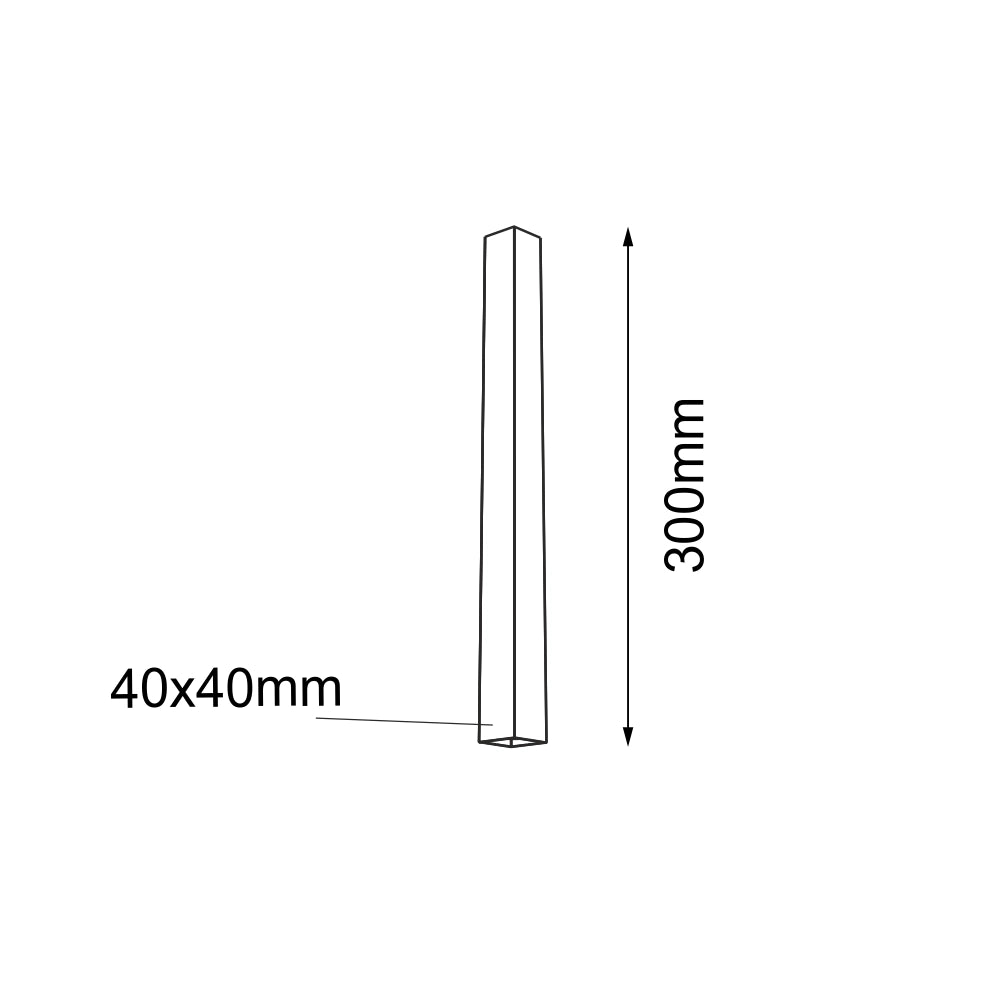Spot soffitto nero lineare 30cm GU10 4W Doha 1705 Shilo