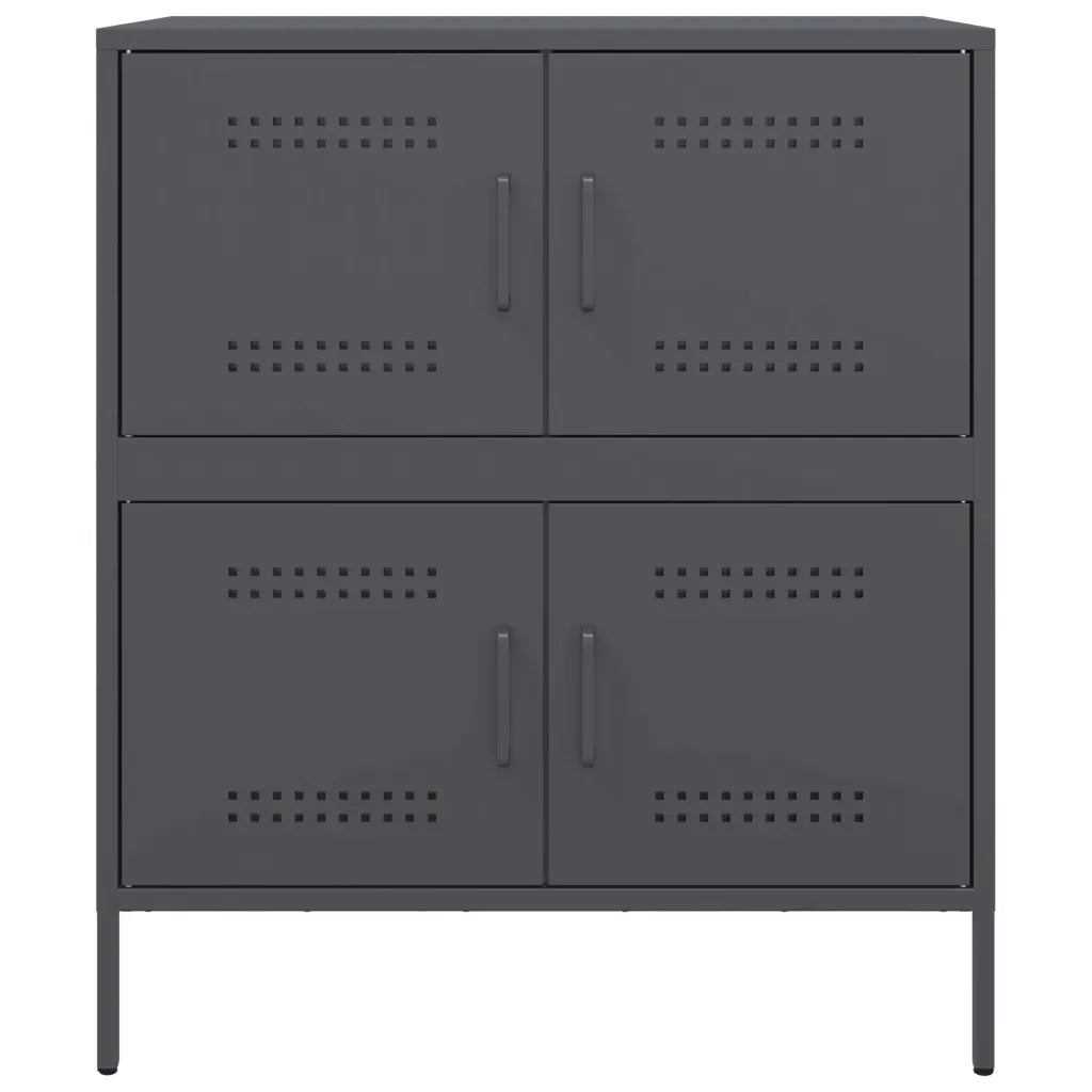 Credenza Antracite 68x39x79 cm in Acciaio 842954