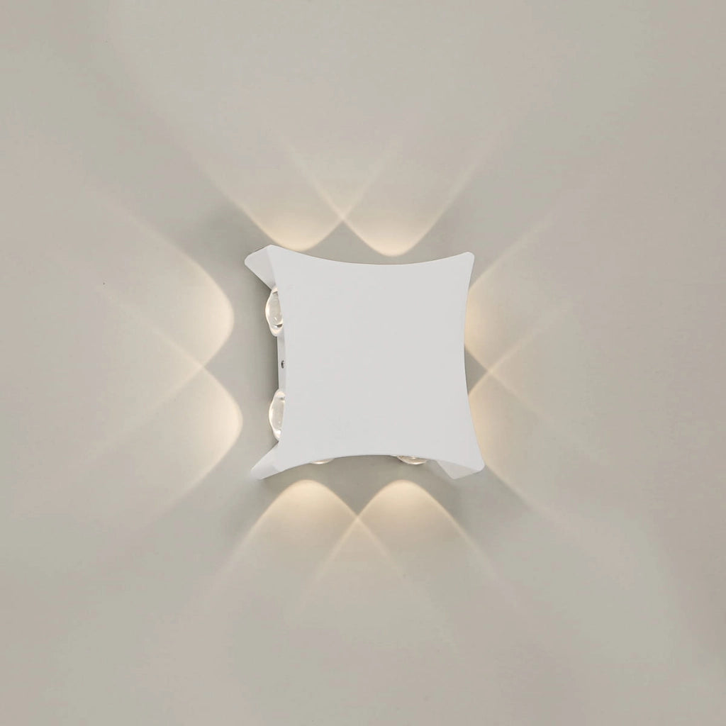 Applique esterna Italux Pensa LED 8 luci IP54 bianca