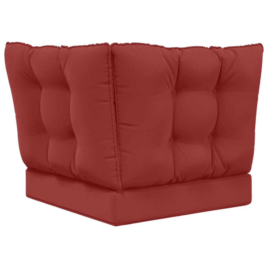 Cuscino per divano da esterno 3 pcs Rosso vino Poliestere 900804