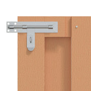 Cancello da giardino 100 x 80 cm WPC e Alluminio Marrone CFW5982865