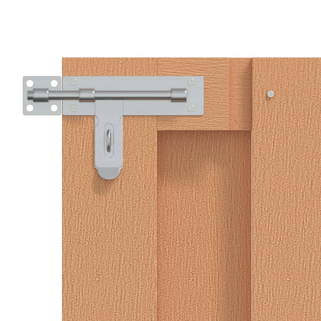 Cancello da giardino 100 x 80 cm WPC e Alluminio Marrone CFW5982865