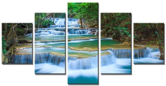 Tela da Parete Jungle Waterval 160x80 cm