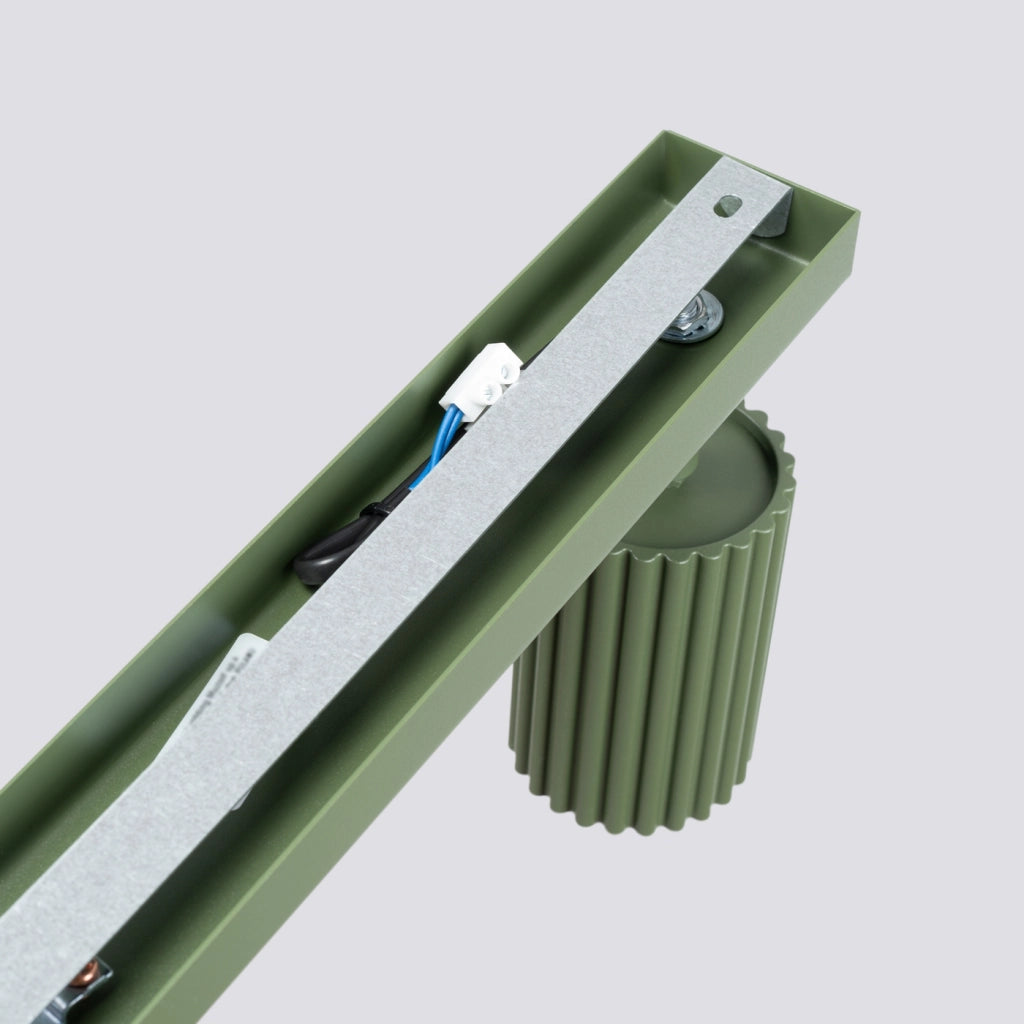 Lampada da soffitto KARBON 4L verde oliva