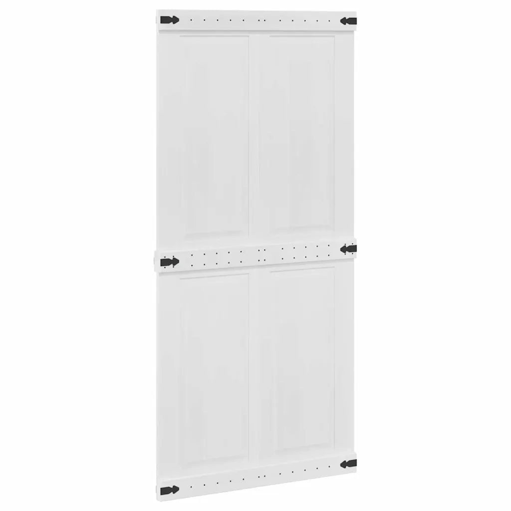 Porta del fienile Corona 100 x 210 cm Legno Massello di Pino 42021204