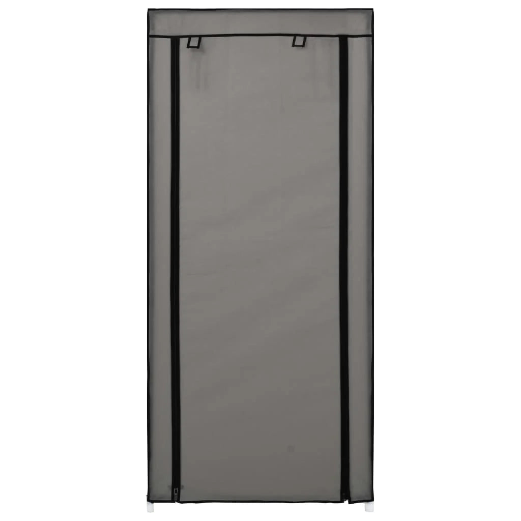 Scarpiera mobile contenitore per scarpe mobile ingresso/corridoio/soggiorno con coperchio 58 x 28 x 106 cm tessuto grigio 02_0021411