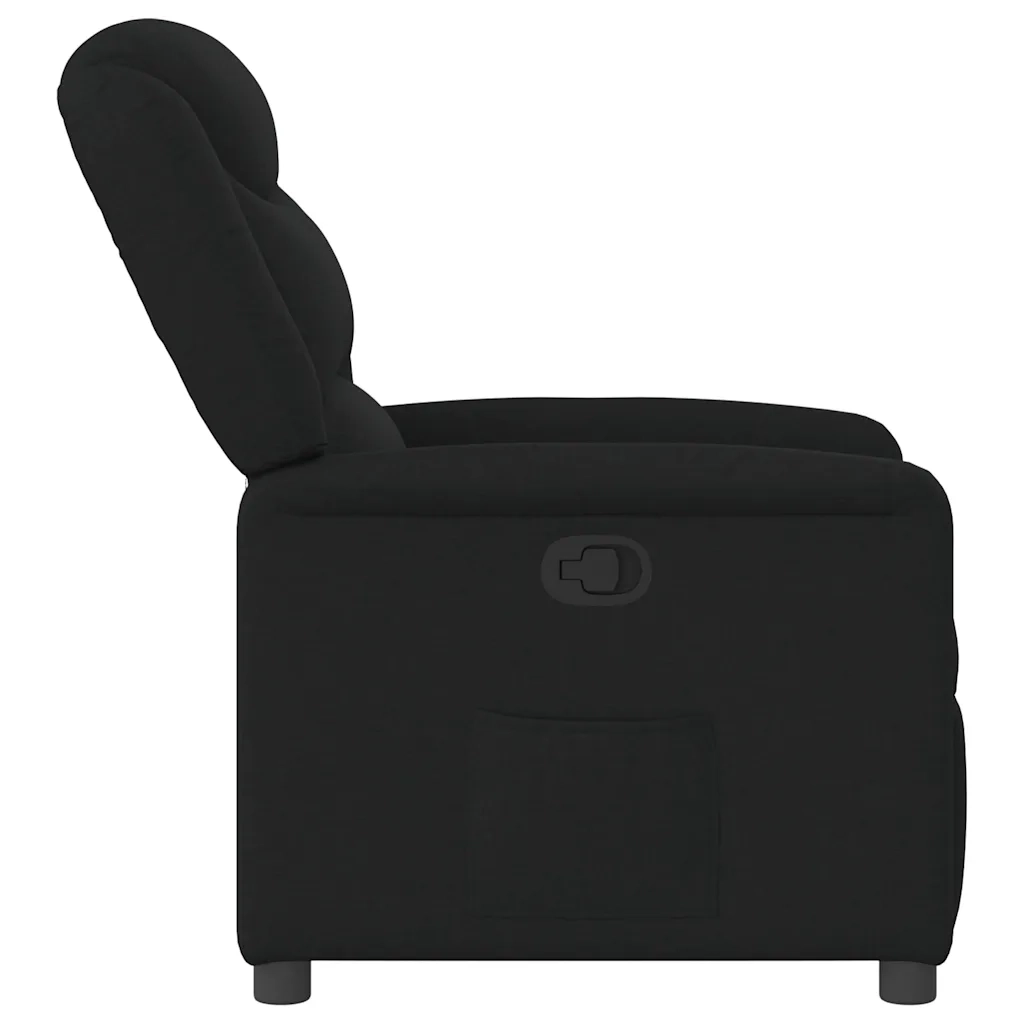 Poltrona Reclinabile in Tessuto Nero 4015598
